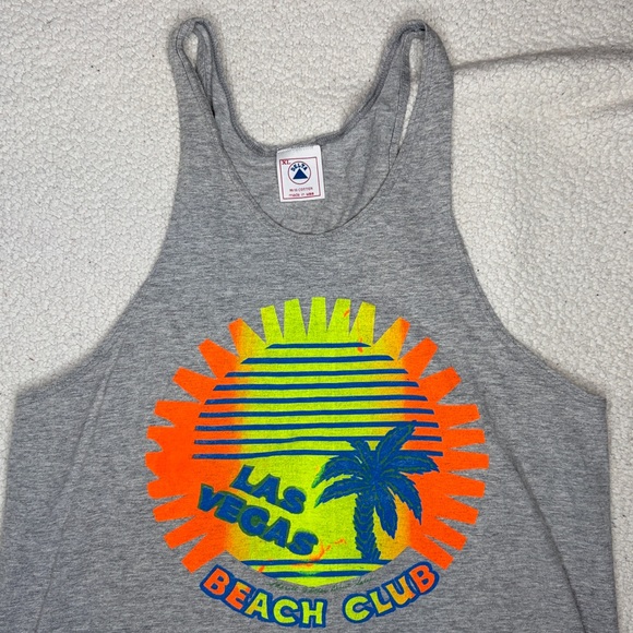 Vintage Las Vegas Beach Club Tank Too: Size Extra Large - Picture 3 of 8
